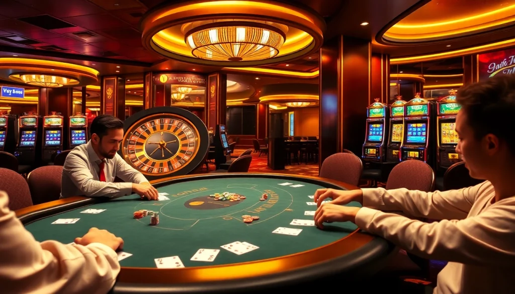 Experience thrilling action at the casino with players focused on high-stakes games at https://188v.ink/.