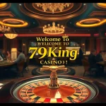 Players enjoying a thrilling game at the 79king Casino, featuring roulette and poker tables.