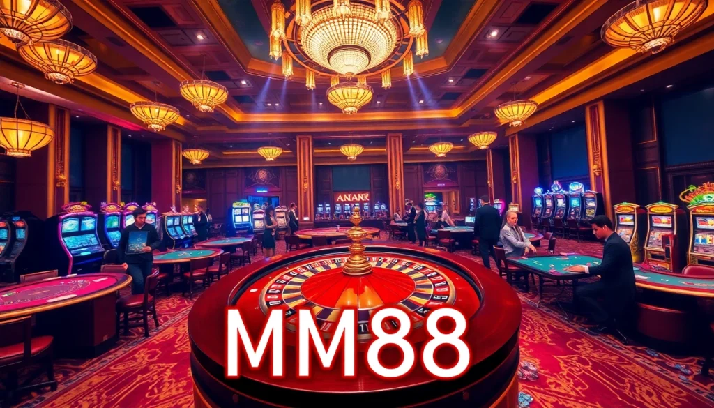 MM88 brings the thrill of roulette and poker to life in a luxurious casino setting, promising endless excitement for players.