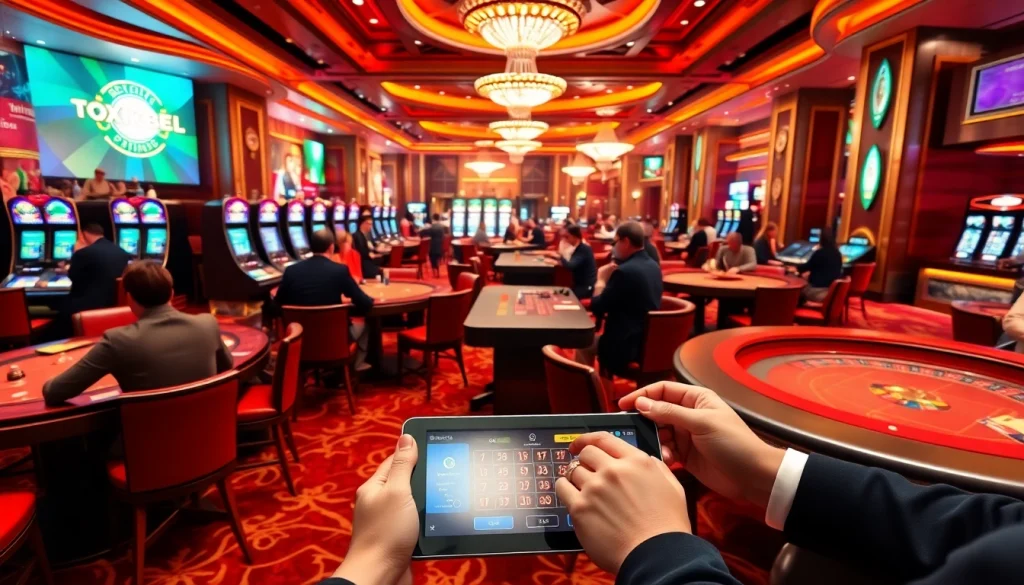 Experience the thrill of casino gaming at mm88pro.cn.com with vibrant tables and exciting players engaged in poker and roulette.