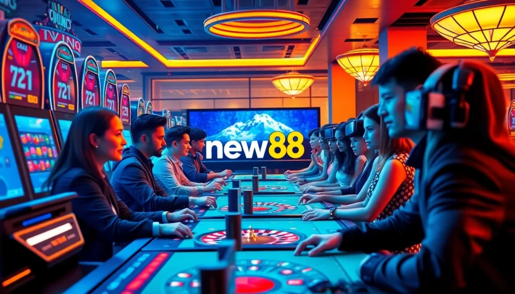 Experience immersive gaming action with new88 thailand as players engage in thrilling online casino games like slots and poker.