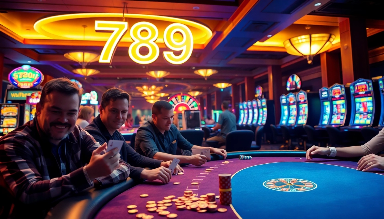 Experience the electrifying casino atmosphere at 789f with players strategizing their next winning move.