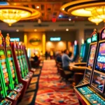 CM88viet showcases enthusiastic players at a vibrant casino, enjoying slot machines and roulette tables.