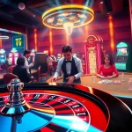 Players enjoying exciting games at TG777 PH online casino, featuring roulette and slot machines.