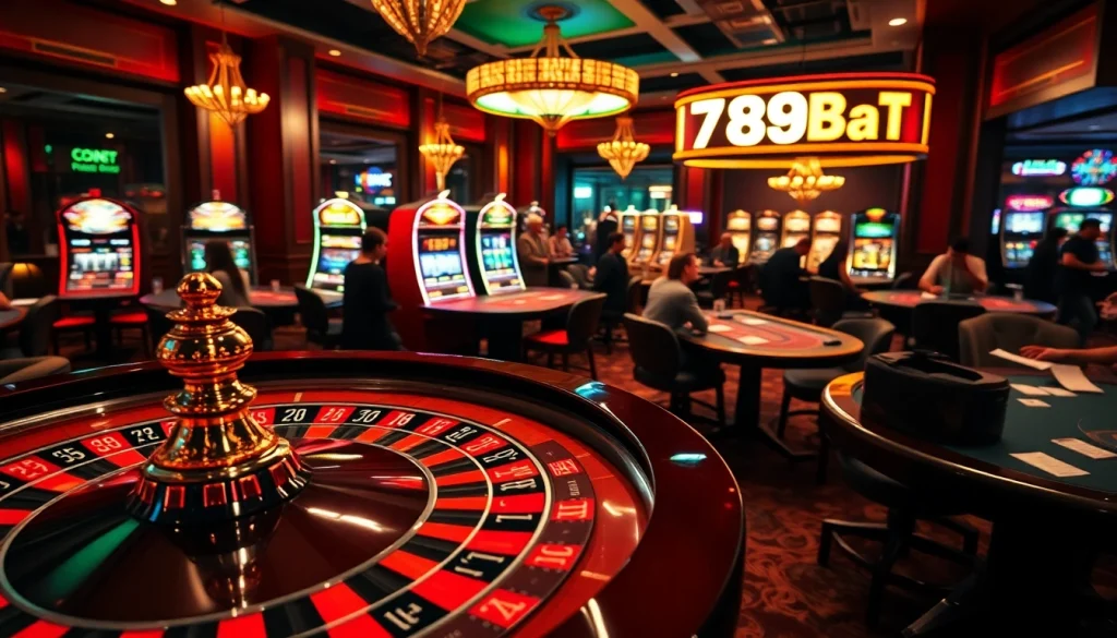 Experience the thrill of real gambling as players engage at 789BAT's vibrant casino roulette.