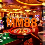 Experience the thrill of MM88 casino gaming with vibrant tables, slot machines, and enthusiastic players in action.