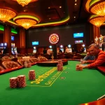 MM88 casino table scene showcasing engaging blackjack gameplay with vibrant casino ambiance.