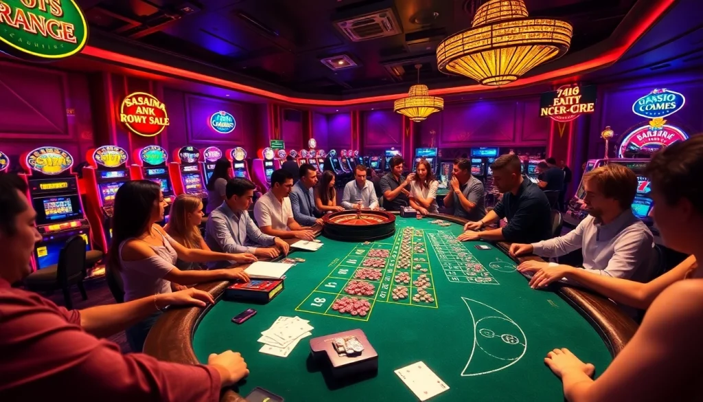 Topnfljerseyswholesale.com showcases an exhilarating casino atmosphere with eager players at a gambling table, reflecting excitement and vibrancy.