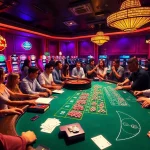 Topnfljerseyswholesale.com showcases an exhilarating casino atmosphere with eager players at a gambling table, reflecting excitement and vibrancy.